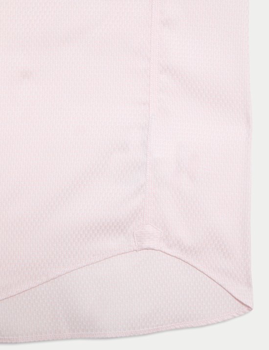 Regular Fit Luxury Pure Cotton Textured Shirt