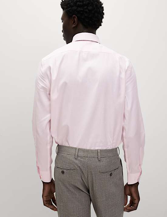 Regular Fit Luxury Pure Cotton Textured Shirt