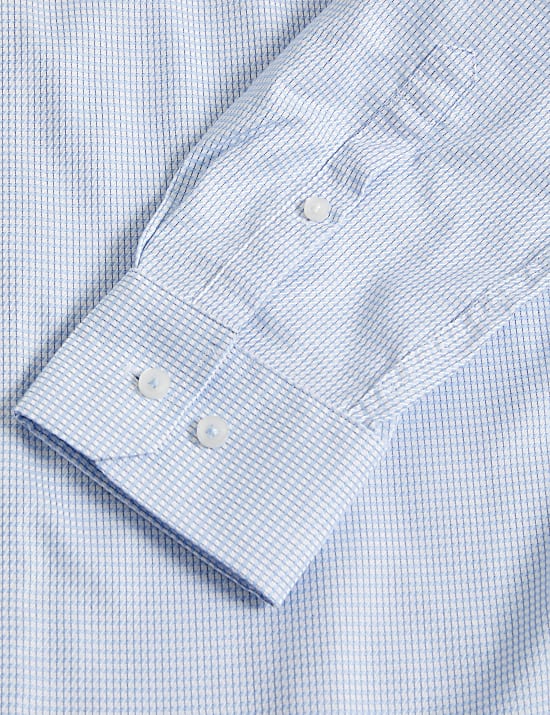 Slim Fit Luxury Cotton Check Shirt
