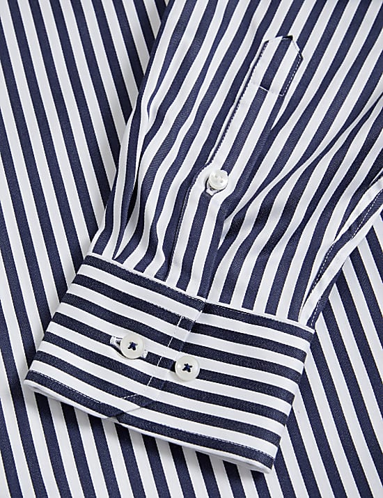 Regular Fit Luxury Cotton Bold Stripe Shirt