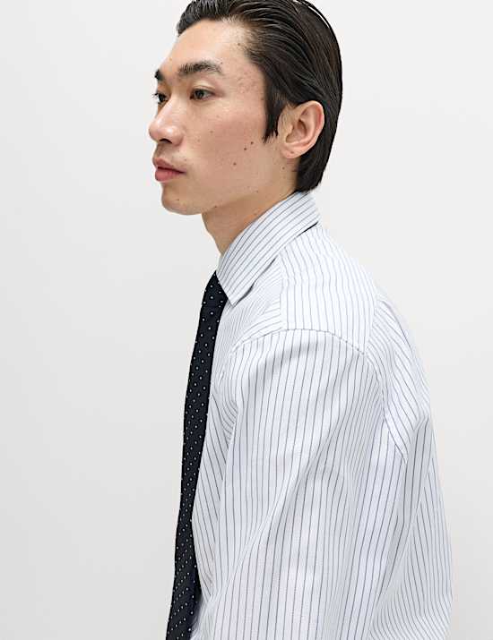 Regular Fit Luxury Pure Cotton Striped Shirt