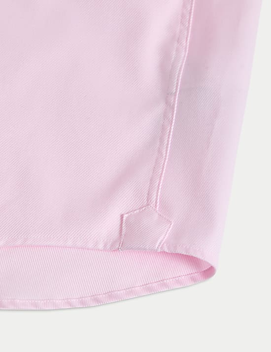 Tailored Fit Luxury Cotton Double Cuff Twill Shirt