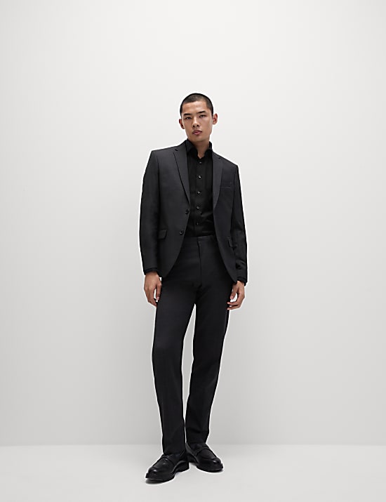 Tailored Fit Luxury Cotton Double Cuff Twill Shirt