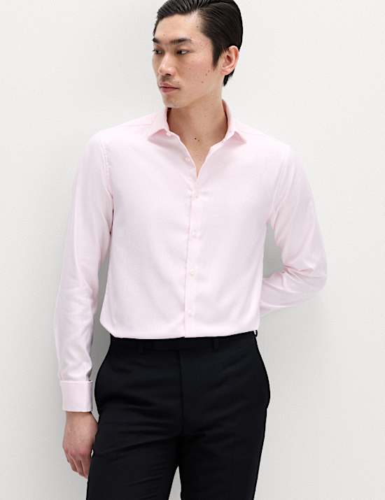 Extra Slim Fit Luxury Cotton Twill Shirt