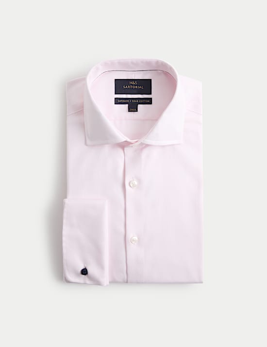 Extra Slim Fit Luxury Cotton Twill Shirt