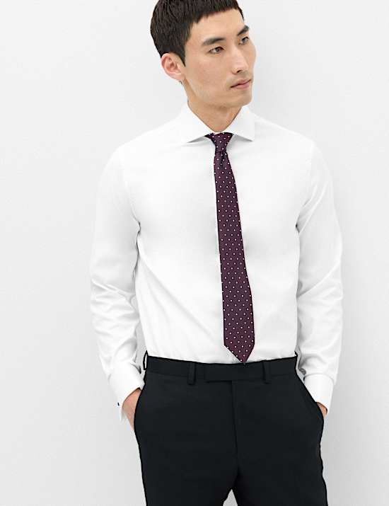 Extra Slim Fit Luxury Cotton Twill Shirt