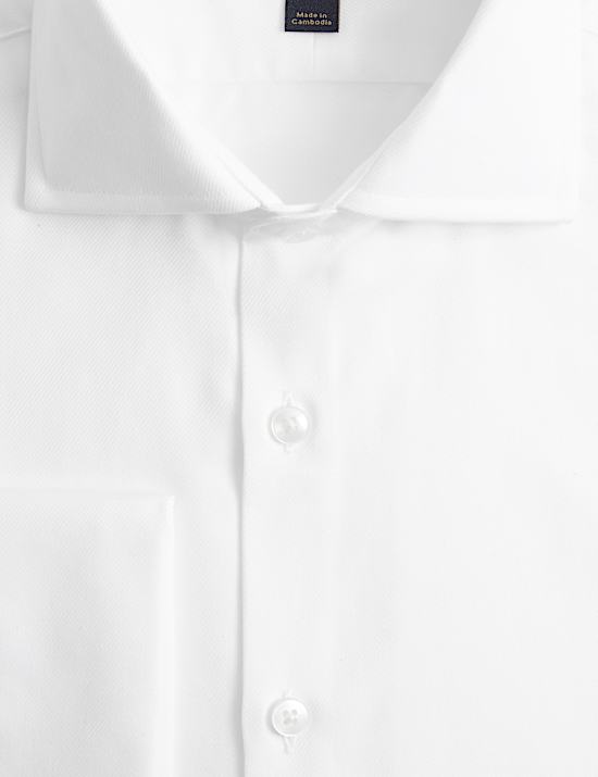 Extra Slim Fit Luxury Cotton Twill Shirt