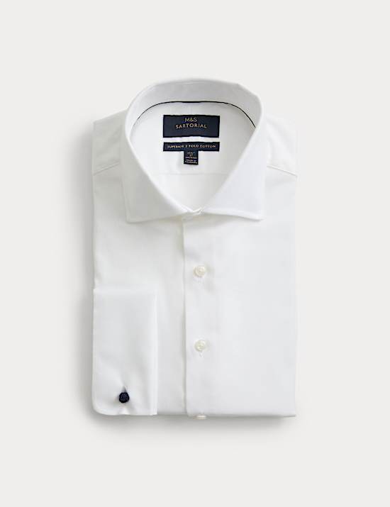 Slim Fit Pure Cotton Textured Shirt