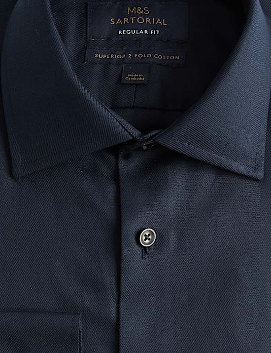 Regular Fit Luxury Cotton Twill Shirt