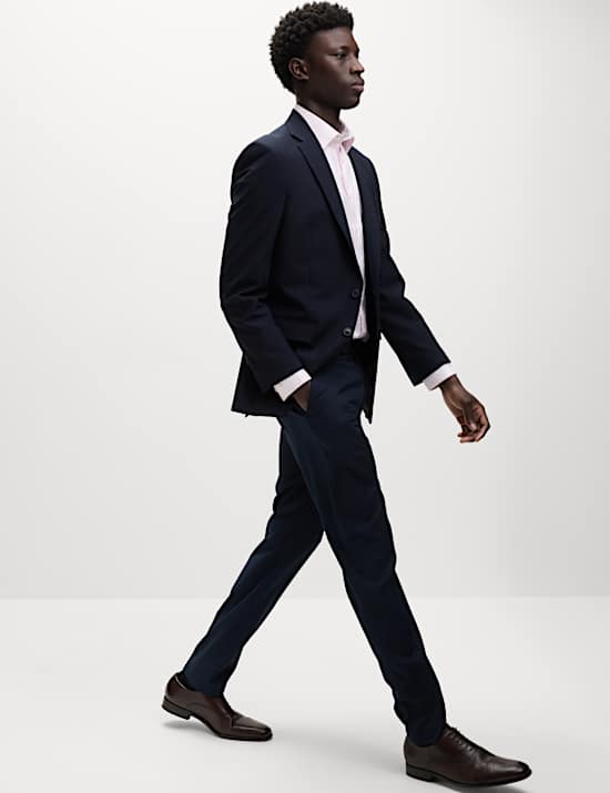 Camisa de ajuste estándar en sarga de algodón prémium