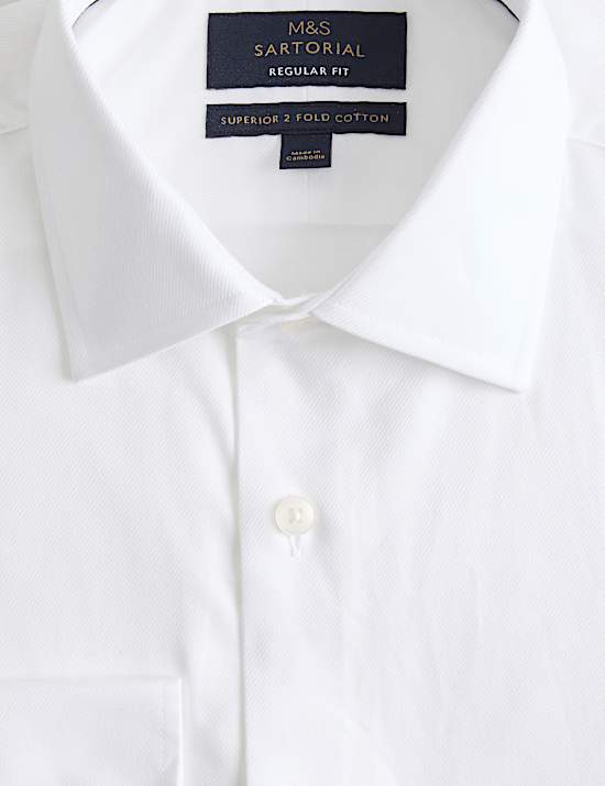Regular Fit Luxury Cotton Twill Shirt