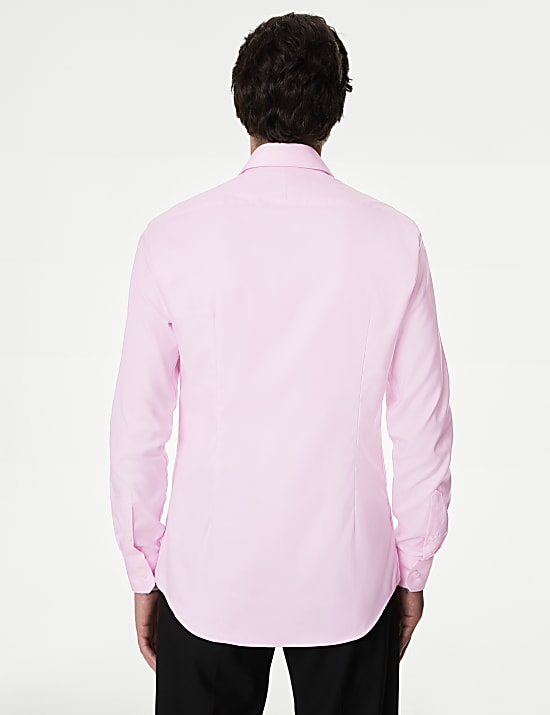 Slim Fit Luxury Cotton Twill Shirt