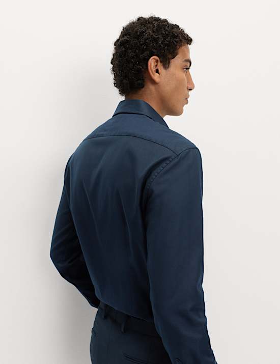Slim Fit Luxury Cotton Twill Shirt