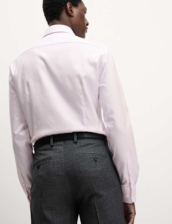 Slim Fit Luxury Cotton Twill Shirt