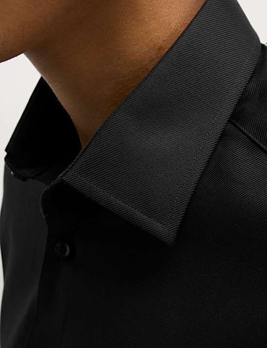 Slim Fit Luxury Cotton Twill Shirt