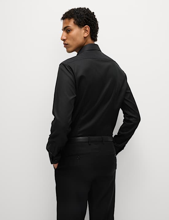 Slim Fit Luxury Cotton Twill Shirt