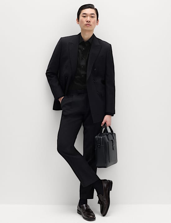 Slim Fit Luxury Cotton Twill Shirt