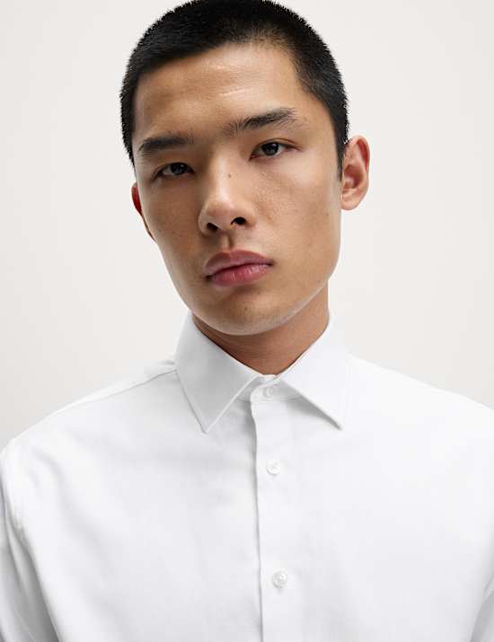 Tailored Fit Luxury Cotton Twill Shirt