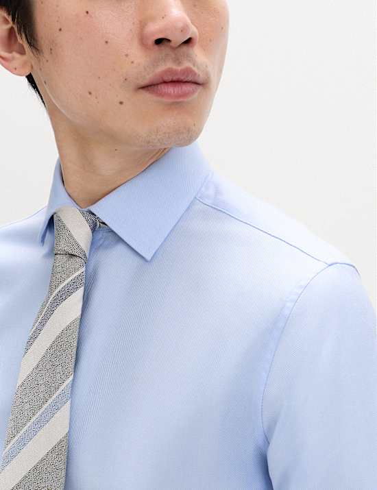 Extra Slim Fit Luxury Cotton Twill Shirt