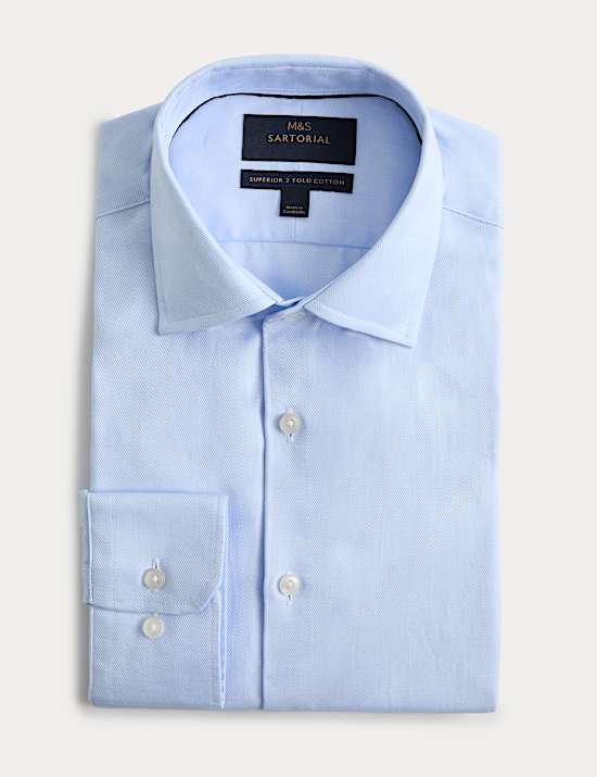 Extra Slim Fit Luxury Cotton Twill Shirt