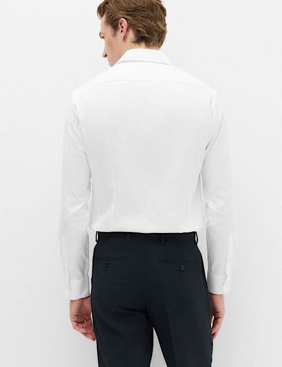 Extra Slim Fit Luxury Cotton Twill Shirt