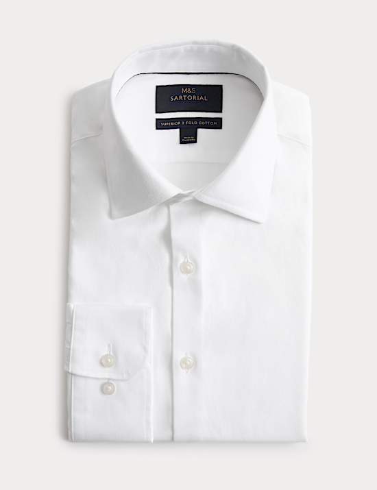 Extra Slim Fit Luxury Cotton Twill Shirt