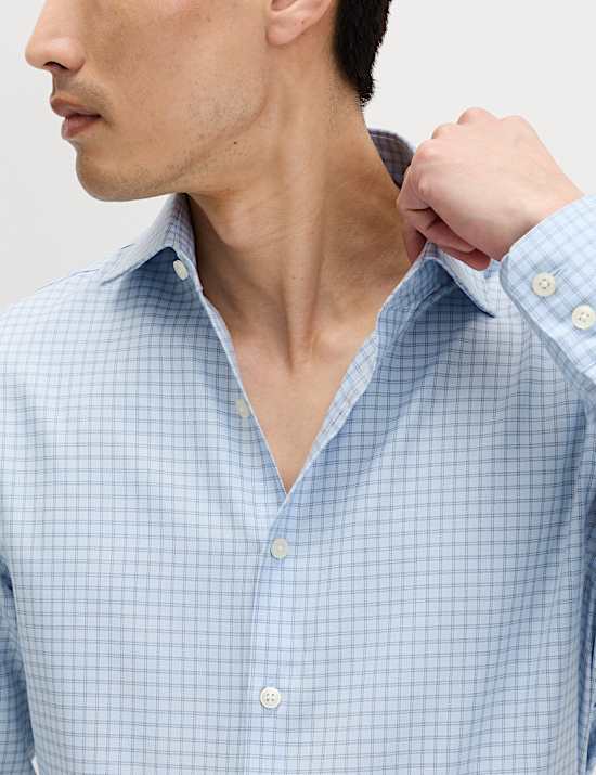 Slim Fit Egyptian Cotton Check Shirt