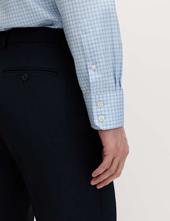 Slim Fit Egyptian Cotton Check Shirt