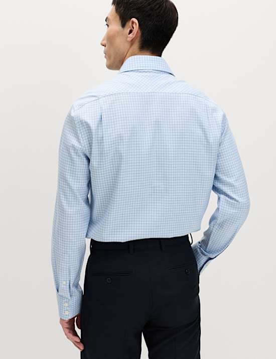 Slim Fit Egyptian Cotton Check Shirt