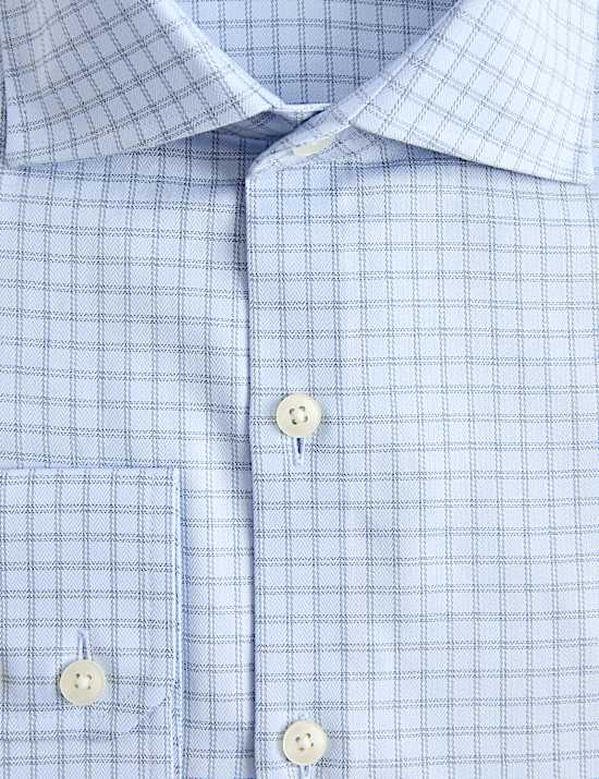 Slim Fit Egyptian Cotton Check Shirt