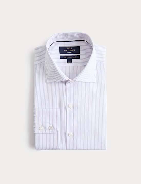 Slim Fit Egyptian Cotton Poplin Shirt