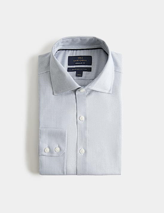 Regular Fit Egyptian Cotton Dobby Shirt