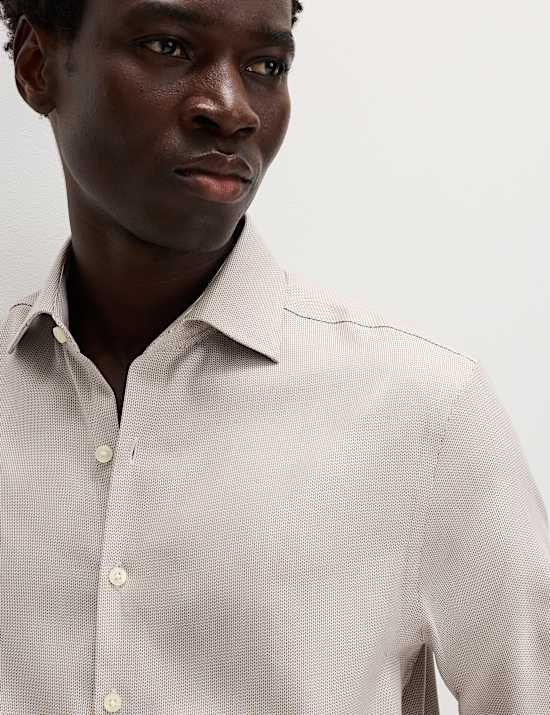 Regular Fit Egyptian Cotton Dobby Shirt