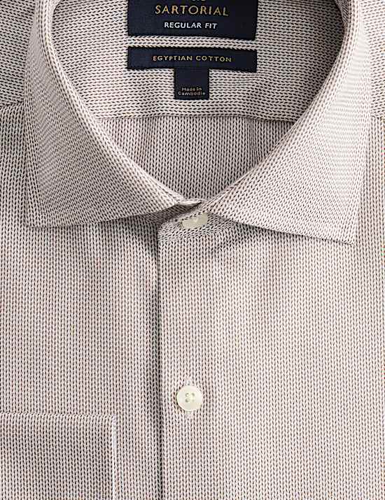 Regular Fit Egyptian Cotton Dobby Shirt