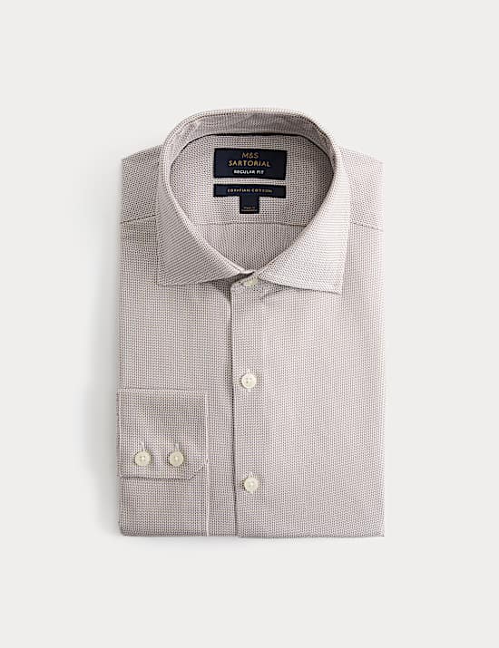 Regular Fit Egyptian Cotton Dobby Shirt