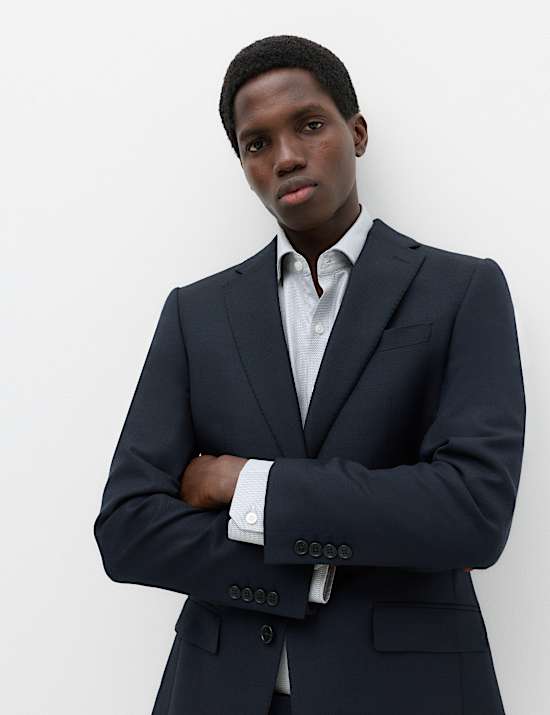 Slim Fit Egyptian Cotton Dobby Shirt