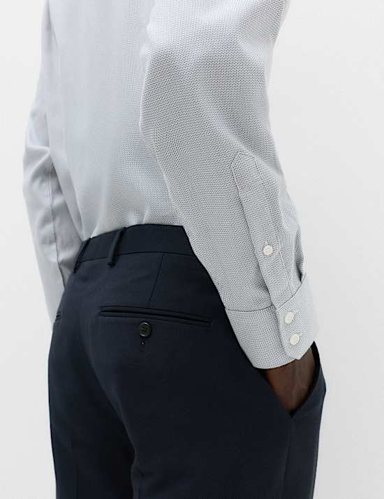 Slim Fit Egyptian Cotton Dobby Shirt