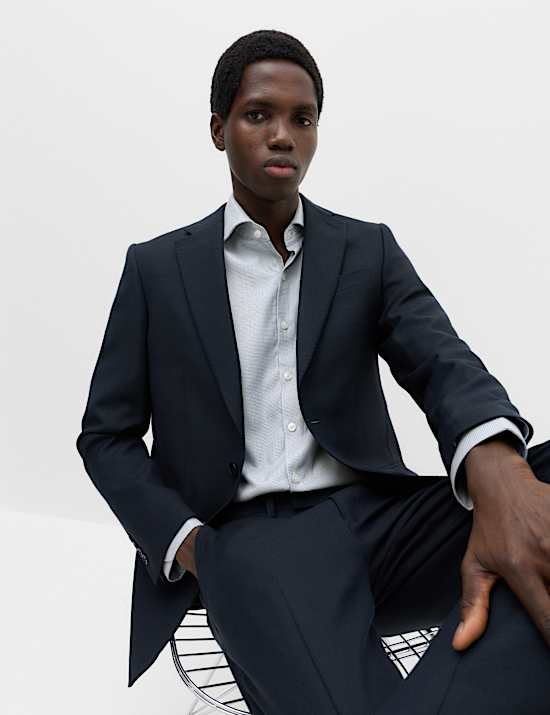 Slim Fit Egyptian Cotton Dobby Shirt