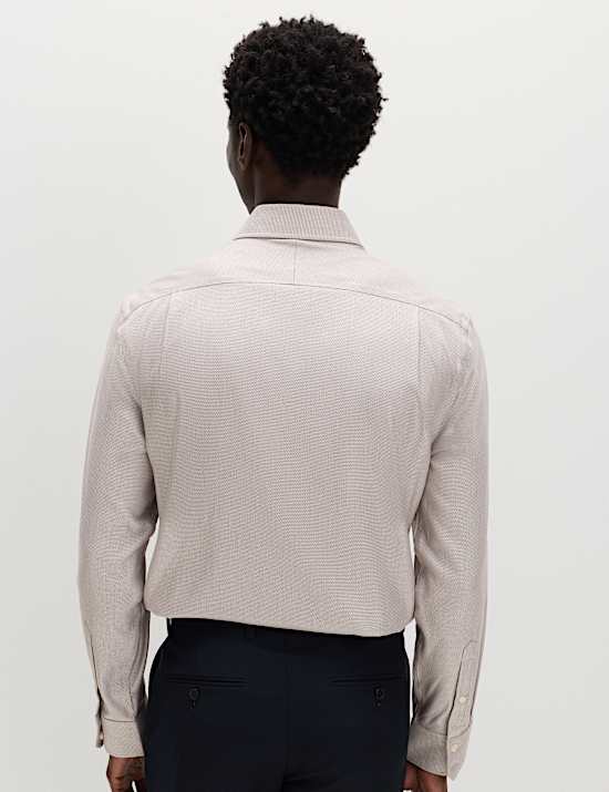 Slim Fit Egyptian Cotton Dobby Shirt
