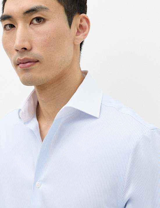 Regular Fit Egyptian Cotton Contrast Collar Shirt