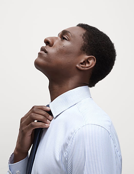 Slim Fit Luxury Cotton Striped Shirt