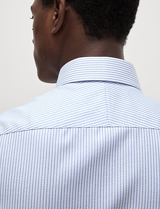 Slim Fit Luxury Cotton Striped Shirt