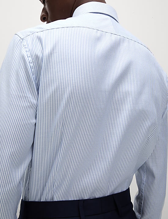 Slim Fit Luxury Cotton Striped Shirt