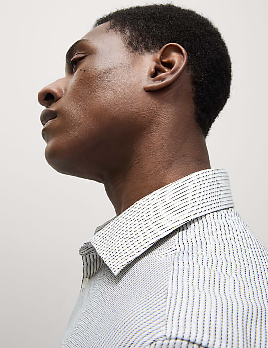 Slim Fit Luxury Cotton Striped Shirt