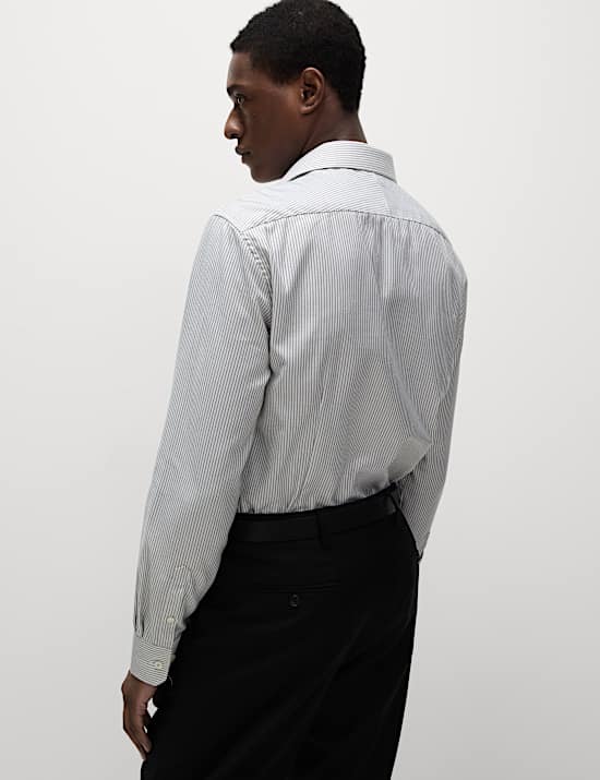 Slim Fit Luxury Cotton Striped Shirt