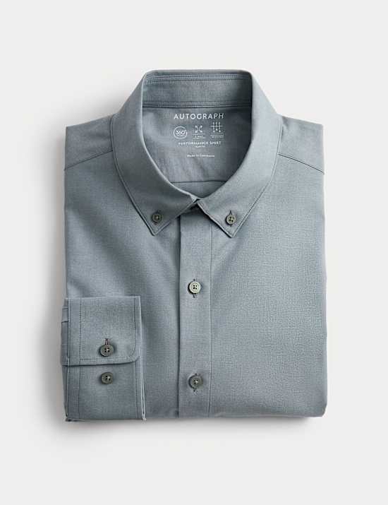 Slim Fit Cotton Stretch 360 Flex™ Shirt