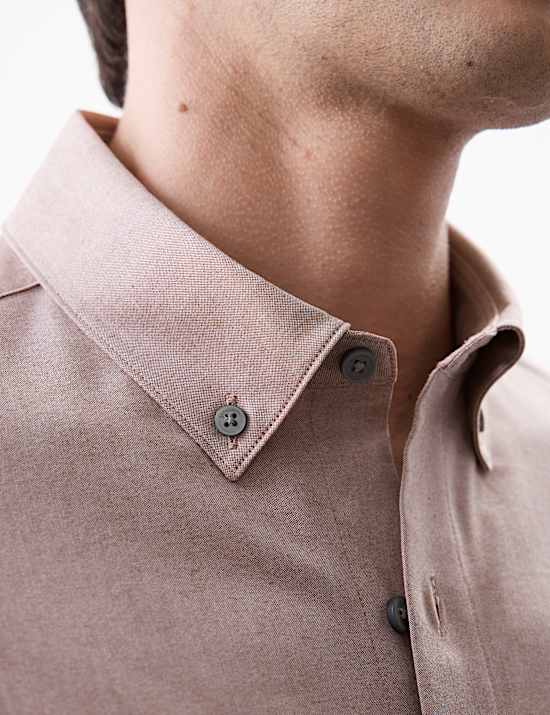 Βαμβακερό ελαστικό πουκάμισο 360 Flex™ με στενή εφαρμογή