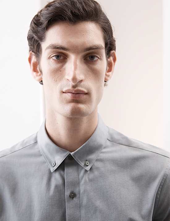 Slim Fit Cotton Stretch 360 Flex&trade; Shirt