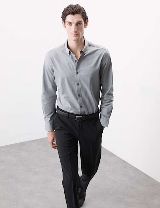 Slim Fit Cotton Stretch 360 Flex&trade; Shirt