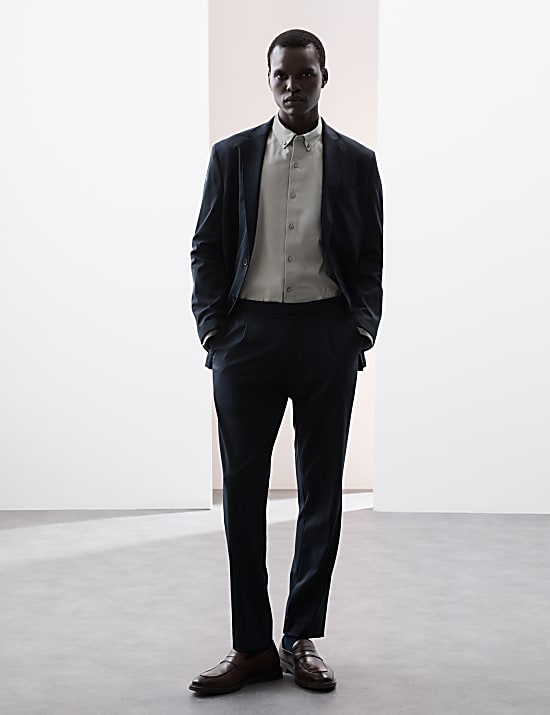 Βαμβακερό ελαστικό πουκάμισο 360 Flex™ με στενή εφαρμογή